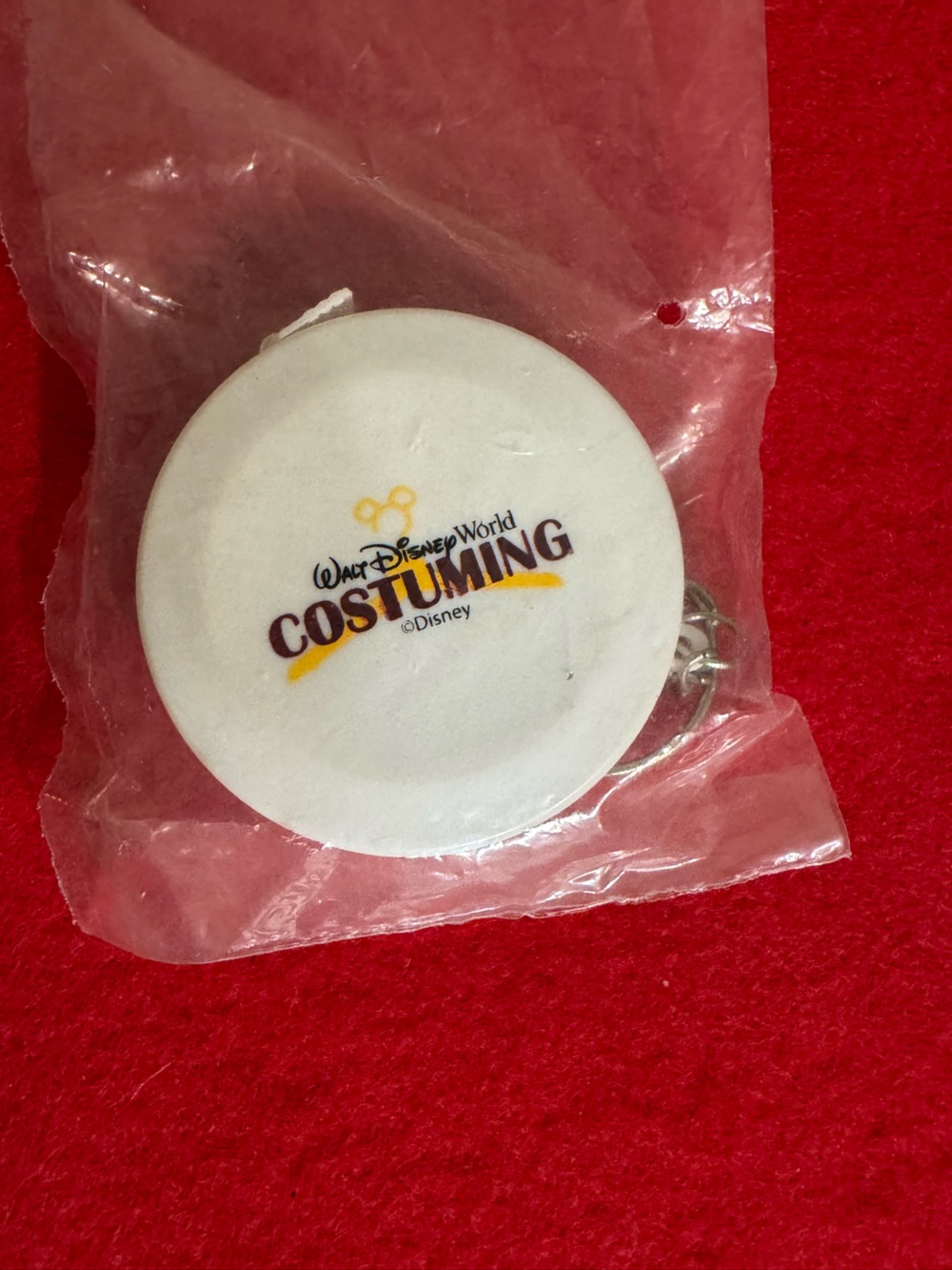 Disney Cast Exclusive Costuming Tape Measurer Keychain, RARE- New, Sealed